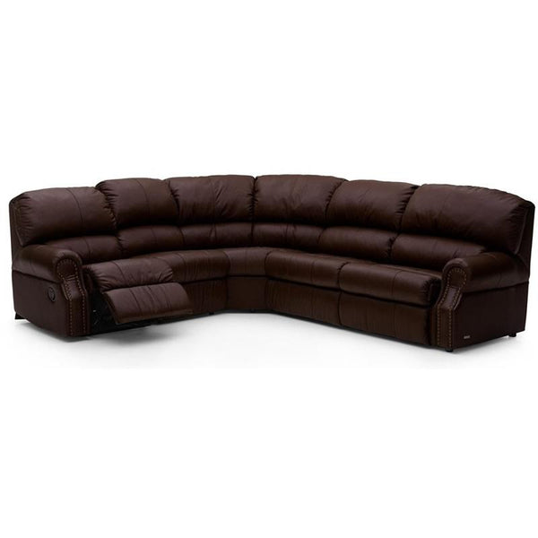 Palliser Charleston Reclining Leather 4 pc Sectional 41104-47/41104-10/41104-09/41104-27-CLASSIC-MOCHA IMAGE 1