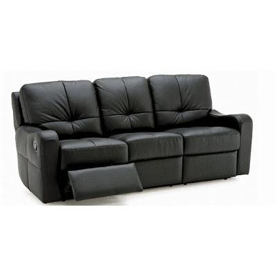 Palliser National Power Reclining Leather Sofa 40040-61-BROADWAY-ONYX IMAGE 1