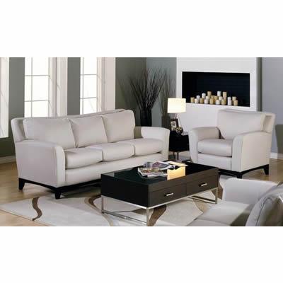 Palliser India Stationary Leather Sofa 77287-01-TULSAII-CHALK IMAGE 2