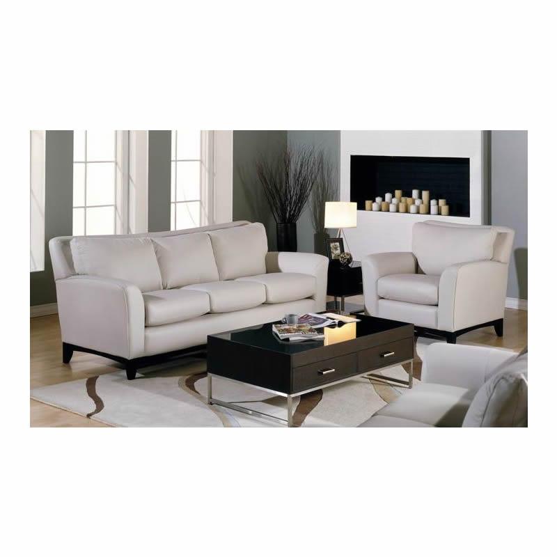 Palliser India Stationary Leather Sofa 77287-01-TULSAII-CHALK IMAGE 3