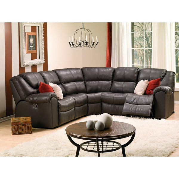 Palliser Parkville Power Reclining Leather 5 pc Sectional 41029-67/41029-60/41029-09/41029-60/41029-66-BROADWAY-JAVA IMAGE 1