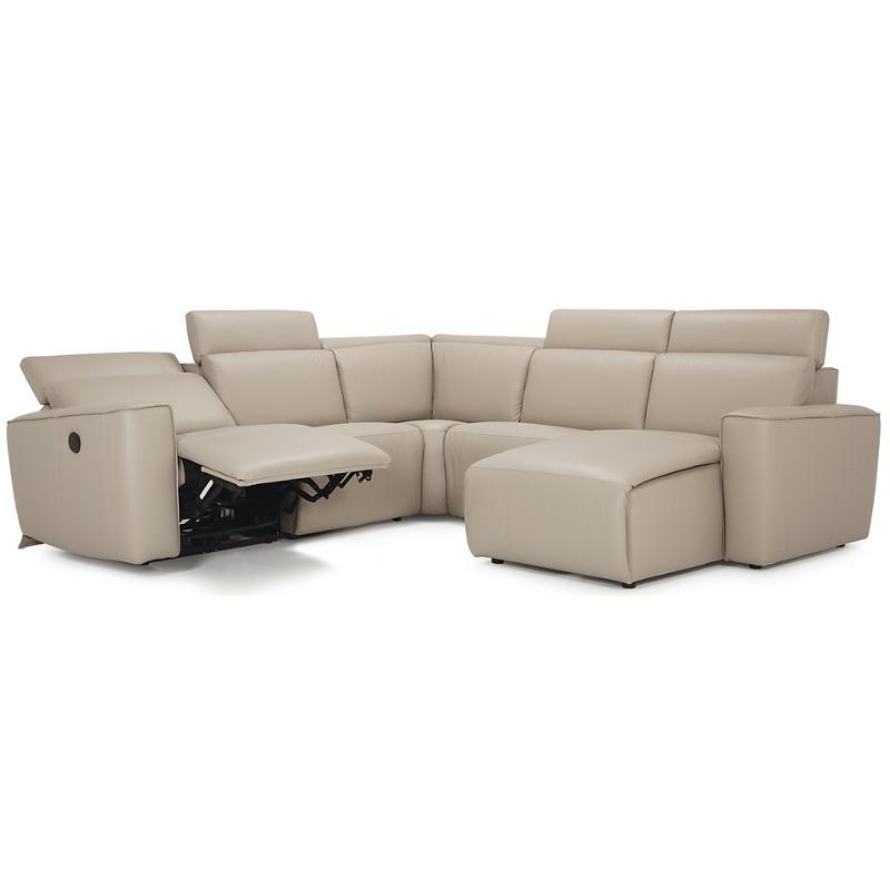 Palliser Springfield Power Reclining Leather 5 pc Sectional 41638-7P/41638-70/41638-19/41638-70/41638-56-COLORADO-MIST IMAGE 1