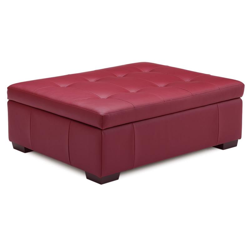 Palliser Button Storage Leather Storage Ottoman 78028-04 IMAGE 1