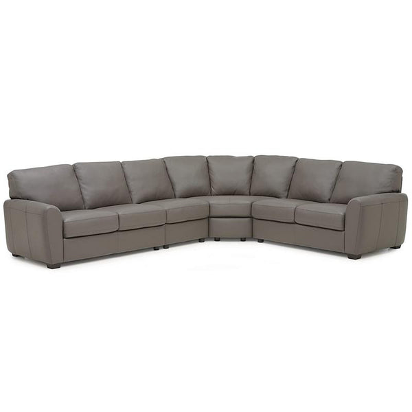 Palliser Connecticut Leather 4 pc Sectional 77881-07/77881-10/77881-09/77881-08-BROADWAY-GRANITE IMAGE 1