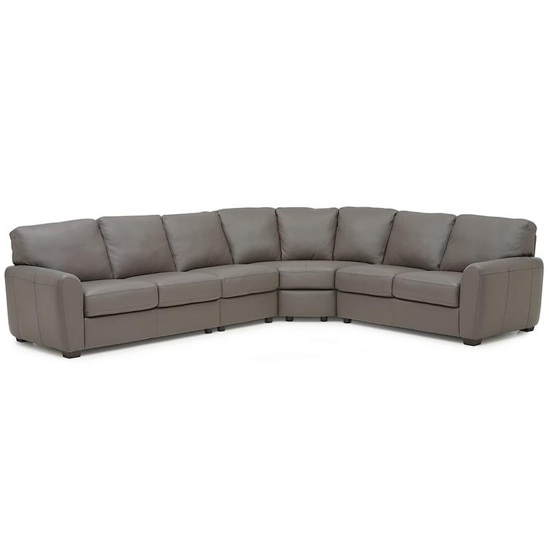 Palliser Connecticut Leather 4 pc Sectional 77881-07/77881-10/77881-09/77881-08-BROADWAY-GRANITE IMAGE 1