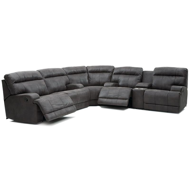 Palliser Lincoln Reclining Fabric 3 pc Sectional 41027-53/41027-09/41027-58-PALACE-STEEL IMAGE 1