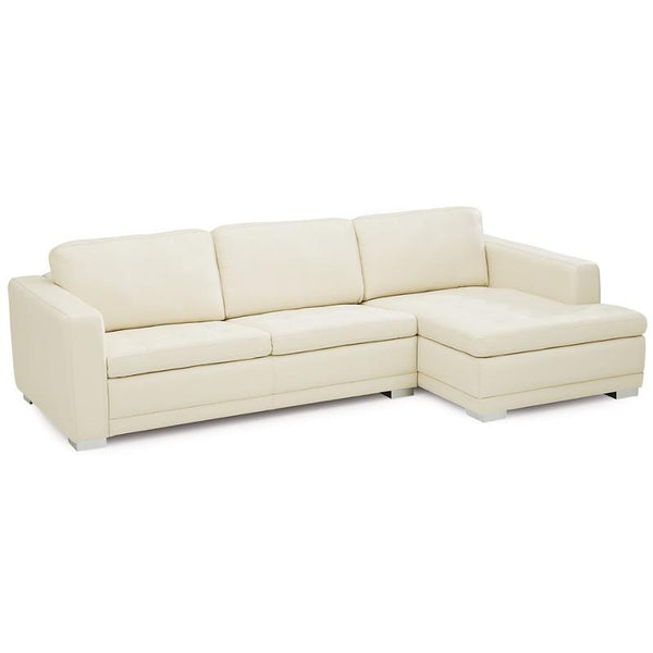 Palliser Knightsbridge Leather 2 pc Sectional 77556-12/77556-15-BROADWAY-ALABASTER IMAGE 1