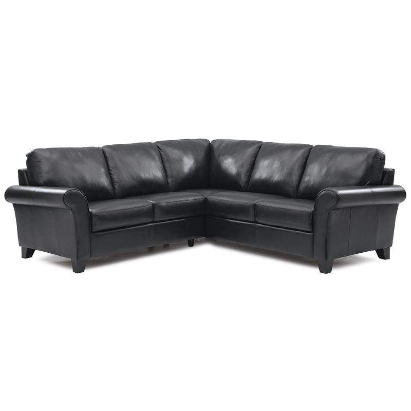 Palliser Rosebank Leather 2 pc Sectional 77429-39/77429-08-CARNIVAL-RAVEN IMAGE 1