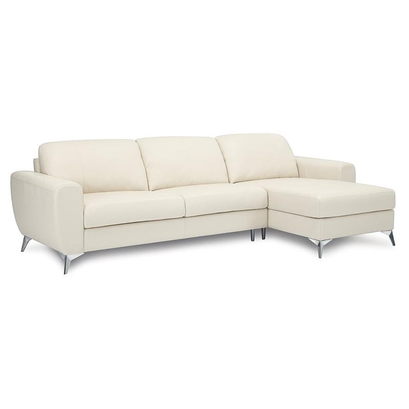 Palliser Vivy Leather Sectional 77783-12-BROADWAY-ALABASTER IMAGE 1