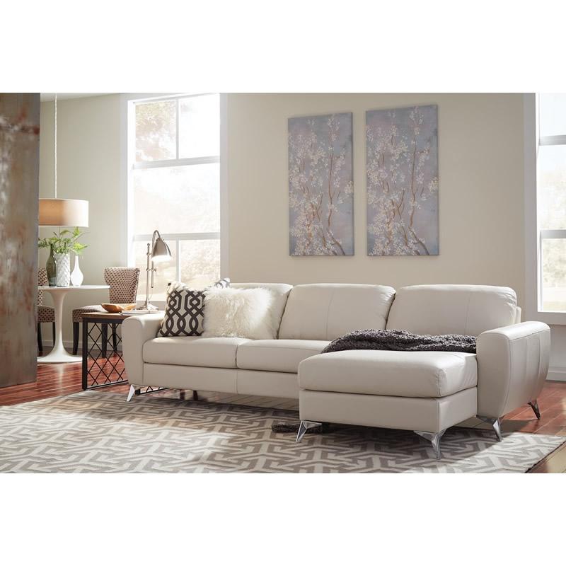 Palliser Vivy Leather Sectional 77783-12-BROADWAY-ALABASTER IMAGE 3