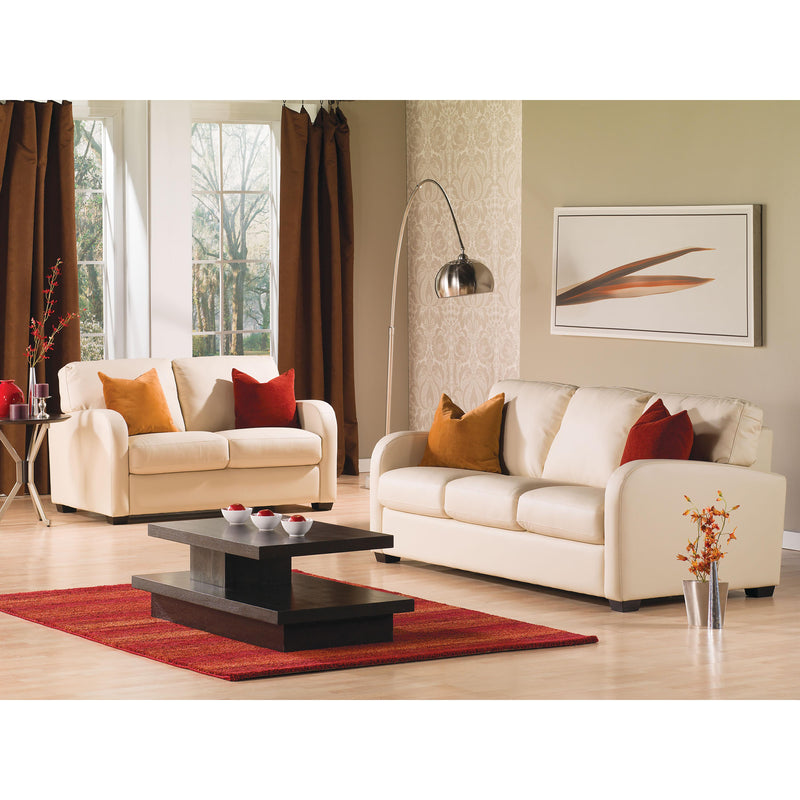 Palliser Westside Stationary Leather Sofa 77307-01-BROADWAY-BONE IMAGE 2