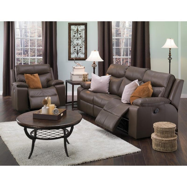 Palliser Providence Manual Reclining Leather Loveseat 41034-53-TULSAII-UMBER IMAGE 1