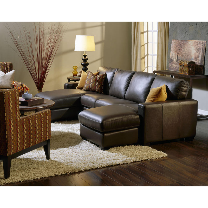 Palliser Westend Leather 3 pc Sectional 77322-14/77322-15/77322-16-TULSAII-DARKBROWN IMAGE 2