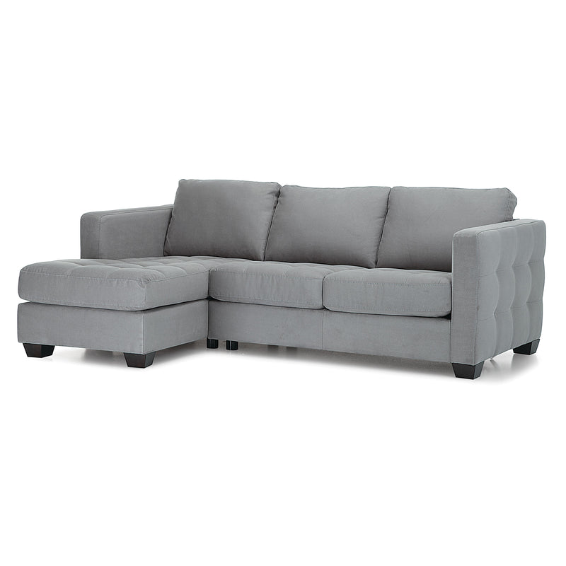 Palliser Fabric Sectional 70558-08/70558-16-ECHOSUEDE-CHARCOAL IMAGE 2