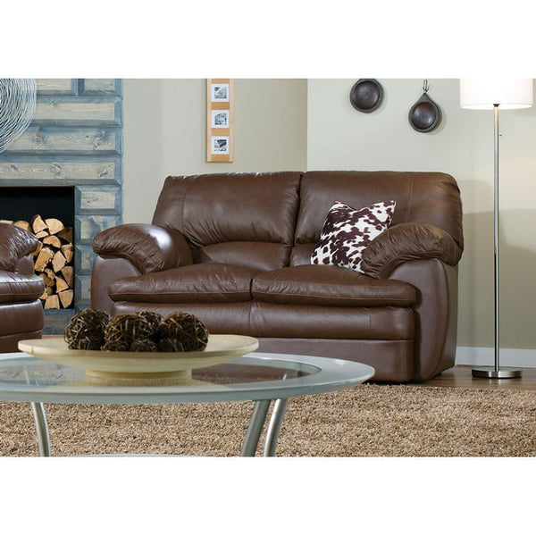 Palliser Marcella Stationary Bonded Leather Loveseat 77563-03-BROOKLYNBONDED IMAGE 1