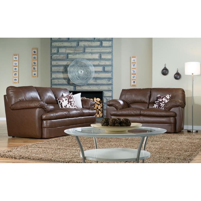 Palliser Marcella Stationary Bonded Leather Loveseat 77563-03-BROOKLYNBONDED IMAGE 2