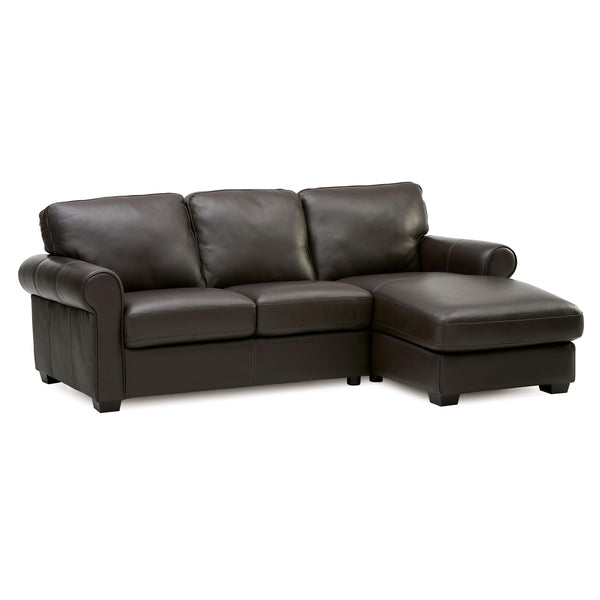 Palliser Magnum Leather 2 pc Sectional 77326-07/77326-15-VENICE-CHOCOLATE IMAGE 1