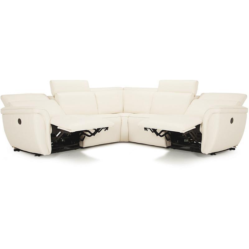 Palliser Power Reclining Leather Sectional 41639-77/41639-70/41639-19/41639-70/41639-76-VENICE-BISQUIT IMAGE 2