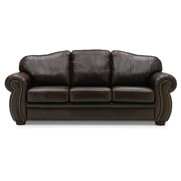 Palliser Troon Leather Sofabed 77299-22-RENDEZVOUS-DARKBROWN IMAGE 1