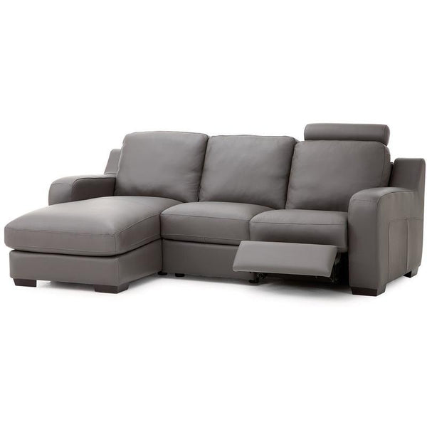 Palliser Flex Power Reclining Leather 2 pc  Sectional 77503-8P/77503-16-BROADWAY-GRANITE IMAGE 1