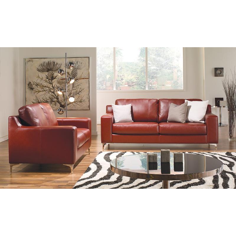 Palliser Sonora Stationary Leather Loveseat 77609-03-TULSAII-RUSSET IMAGE 2