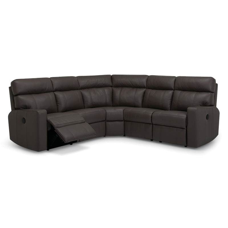 Palliser Oakwood Reclining Leather Sectional 41049-09/41049-54/41049-55-BROADWAY-JAVA IMAGE 2