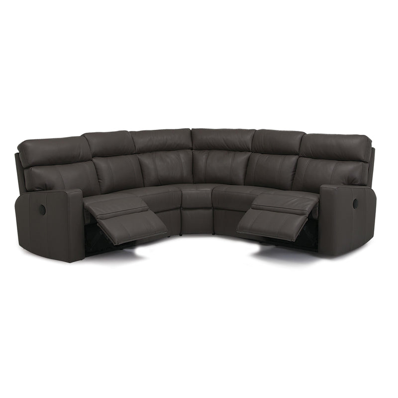 Palliser Oakwood Reclining Leather Sectional 41049-09/41049-54/41049-55-BROADWAY-JAVA IMAGE 4