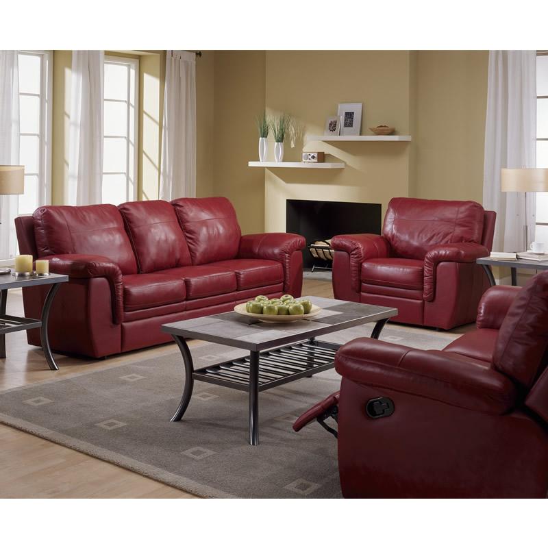 Palliser Brunswick Leather Recliner 40620-39-BRONCO-CERISE IMAGE 2