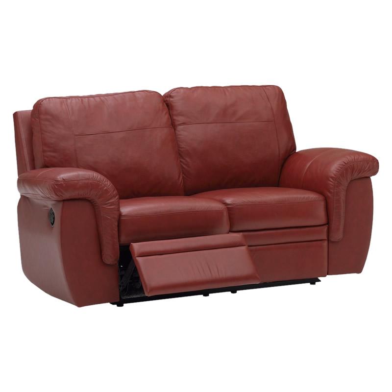 Palliser Brunswick Manual Reclining Leather Loveseat 40620-03-CLASSIC-BLOSSOM IMAGE 1