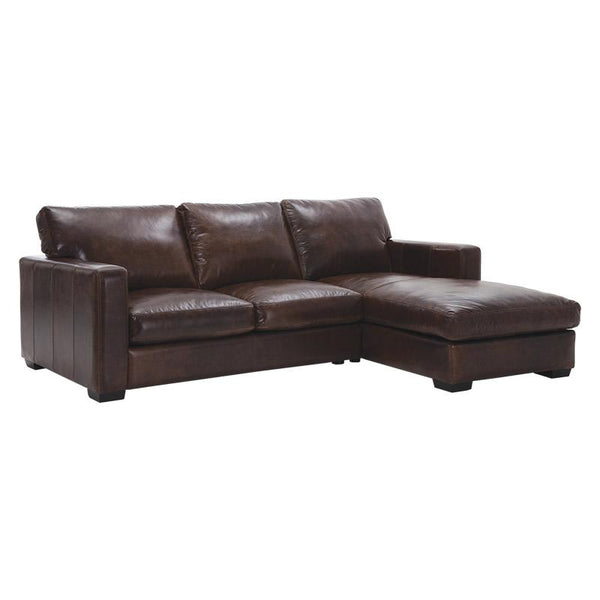 Palliser Colebrook Leather 2 pc Sectional 77267-16/77267-08-FIRESIDE-WALNUT IMAGE 1