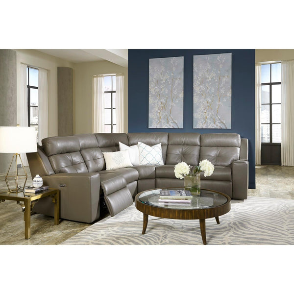 Palliser Grove Power Reclining Leather 5 pc Sectional 41062-67/41062-10/41062-09/41062-10/41062-66-VENICE-COAL IMAGE 1