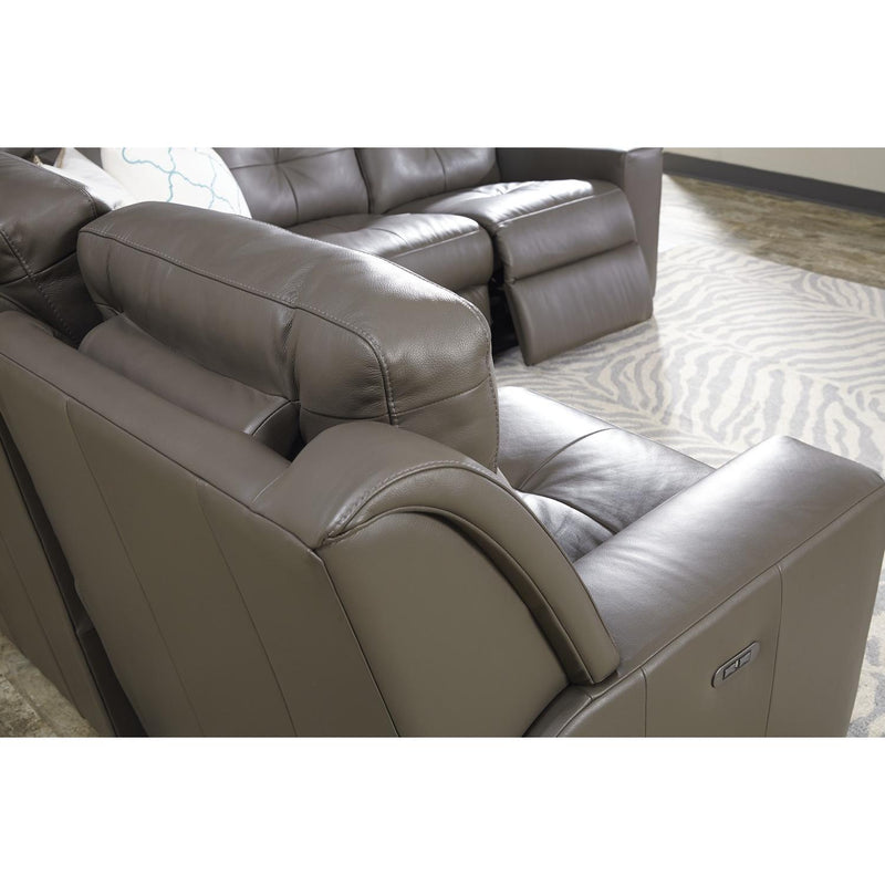 Palliser Grove Power Reclining Leather 5 pc Sectional 41062-67/41062-10/41062-09/41062-10/41062-66-VENICE-COAL IMAGE 4