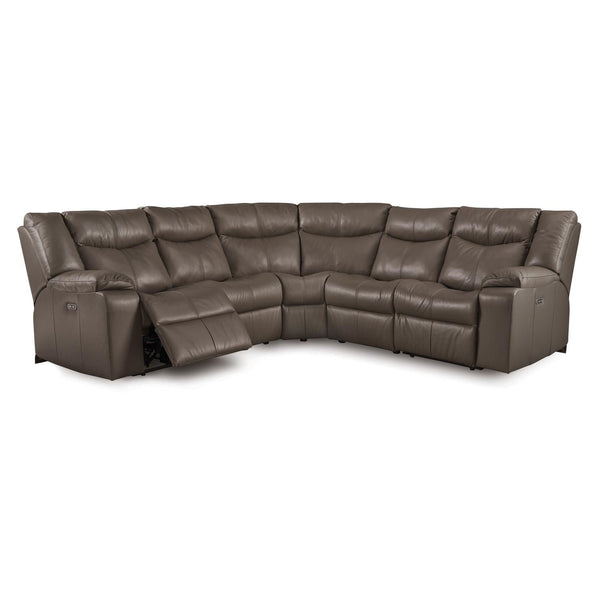 Palliser Delta Power Reclining Leather 5 pc Sectional 41054-47/41054-10/41054-09/41054-10/41054-46-VENICE-COAL IMAGE 1