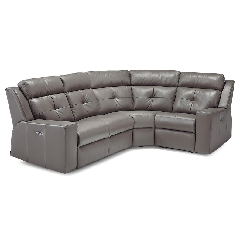 Palliser Grove Power Reclining Leather 4 pc Sectional 41062-47/41062-10/41062-09/41062-10/41062-46-VENICE-COAL IMAGE 1