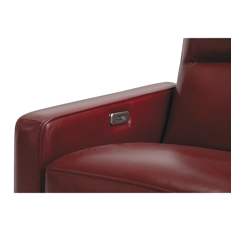 Palliser Morten Power Leather Recliner Morten Power Recliner - Carnival Riviera IMAGE 3