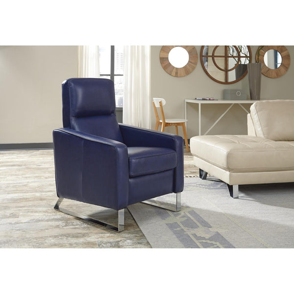 Palliser Morten Leather Recliner Morten Recliner - Indigo IMAGE 1