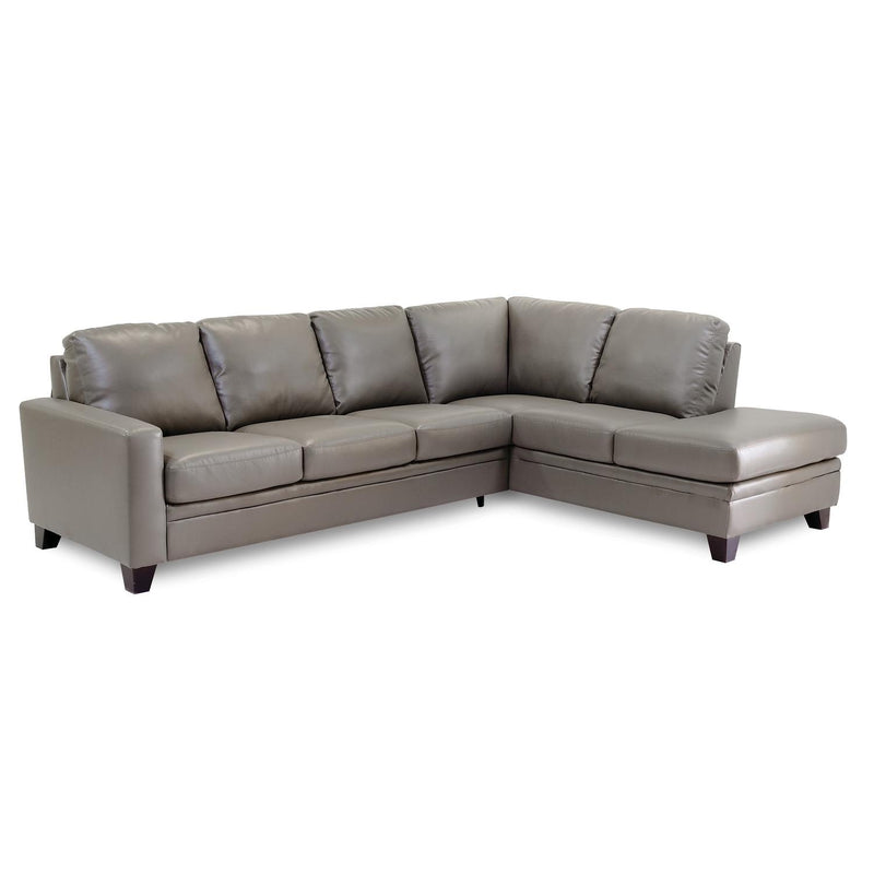 Palliser Creighton Leather 2 pc Sectional 77294-12/77294-35-CLASSIC-SABLE IMAGE 1