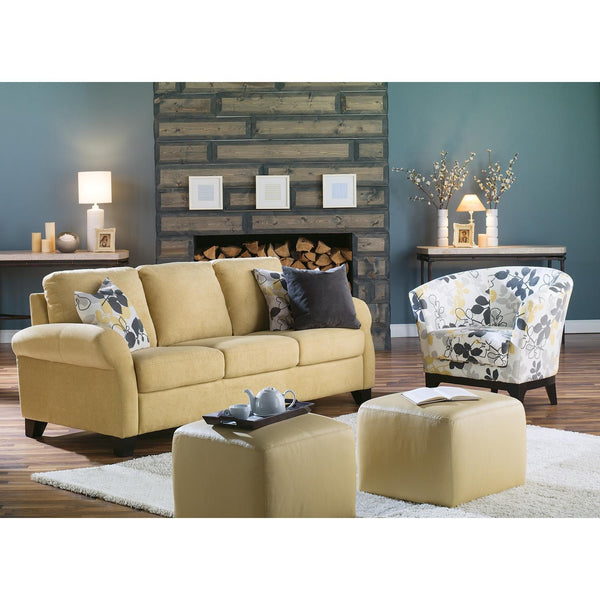 Palliser Ottawa Stationary Leather Sofa 77338-01-TULSAII-LEMON IMAGE 1