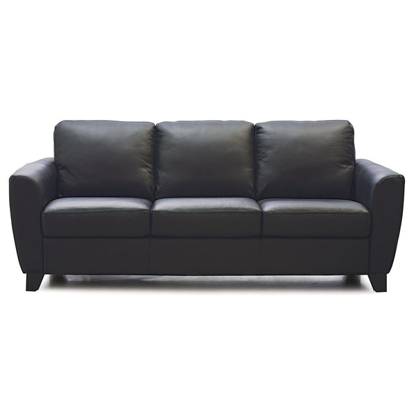 Palliser Marymount Stationary Leather Sofa 77332-01-VENICE-EBONY IMAGE 1