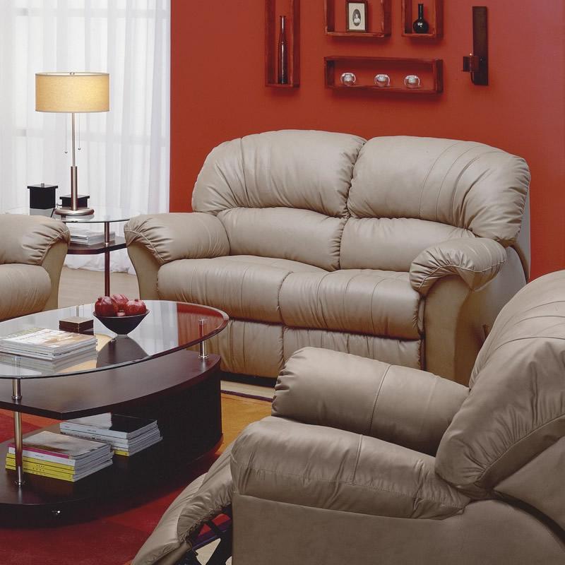 Palliser Callahan Manual Reclining Leather Loveseat 41072-53-CLASSIC-SANDSTORM IMAGE 1