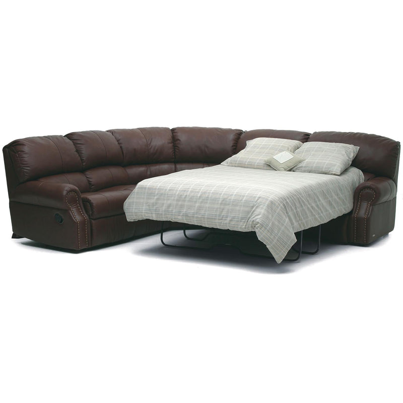 Palliser Charleston Power Leather Sleeper Sectional 41104-67/41104-10/41104-09/41104-27-CLASSIC-MOCHA IMAGE 1