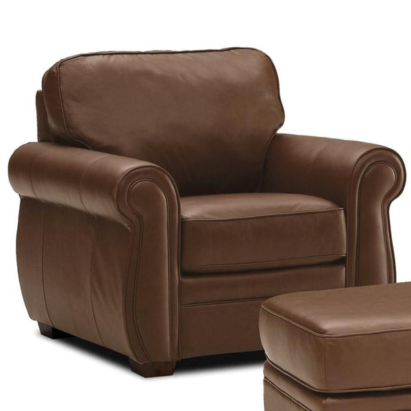 Palliser Viceroy Stationary Leather Chair 77492-95-BRONCO-STAR IMAGE 1