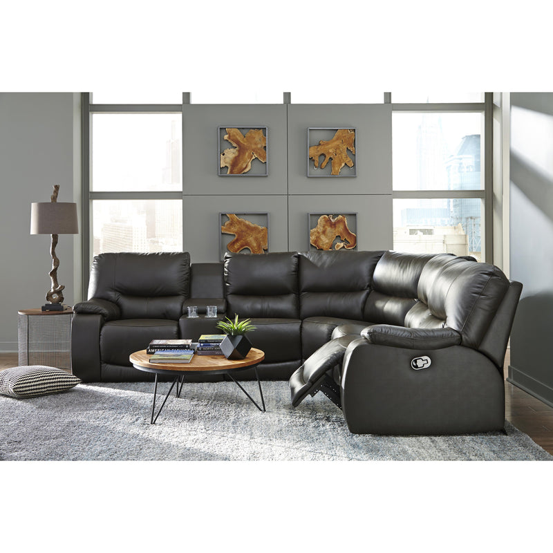 Palliser Norwood Reclining Leather 6 pc Sectional 41031-46/41031-47/41031-09/41031-10/41031-W2-TULSAII-DARKBROWN IMAGE 1