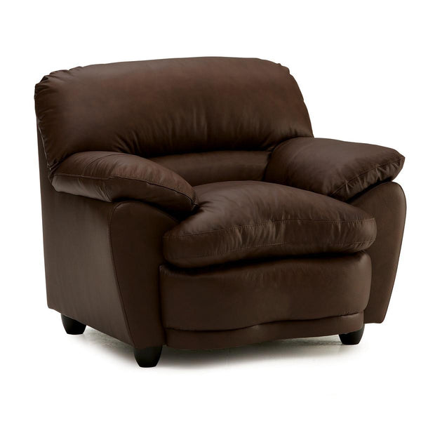 Palliser Harley Stationary Leather Chair 77323-02-TULSA-II-DARKBROWN IMAGE 1