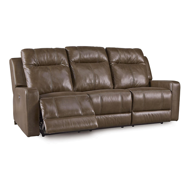 Palliser Redwood Power Reclining Leather Sofa 41057-61-CARNIVAL-MOSS IMAGE 1