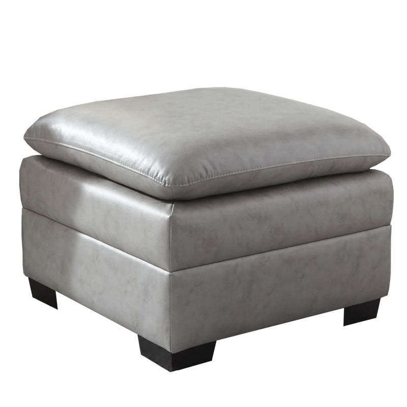 Palliser Amisk Leather Ottoman 77343-04-CLASSIC-ASH IMAGE 1