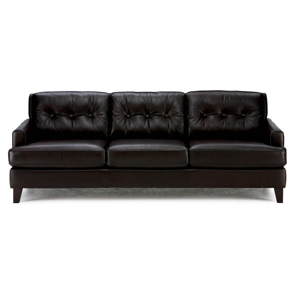 Palliser Barbara Stationary Leather Sofa 77575-01-BROADWAY-JAVA IMAGE 1