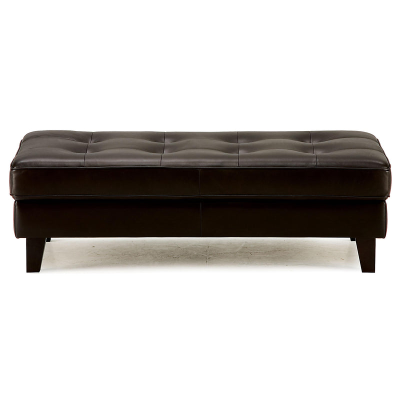 Palliser Barbara Leather Ottoman 77575-04-BROADWAY-JAVA IMAGE 1