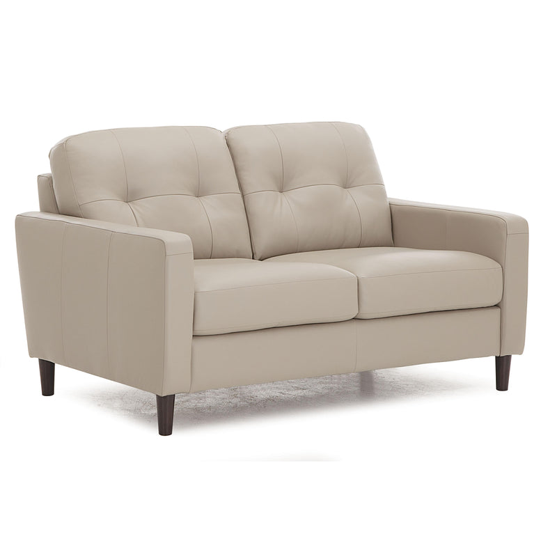 Palliser Beech Stationary Leather Loveseat 77718-03-COLORADO-MIST IMAGE 2