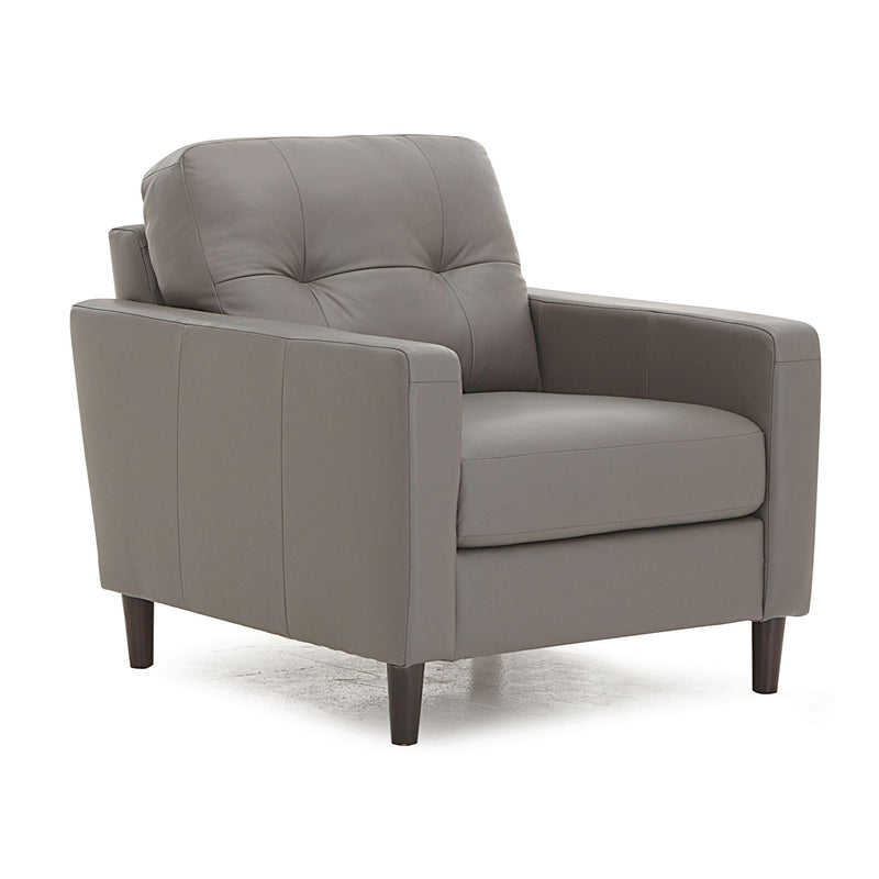 Palliser Beech Stationary Leather Chair 77718-02-COLORADO-DARK-GREY IMAGE 2